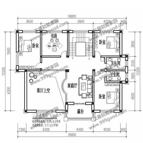 非常經(jīng)典的三層別墅設(shè)計(jì)圖紙，美觀大氣，看一眼都想蓋！
