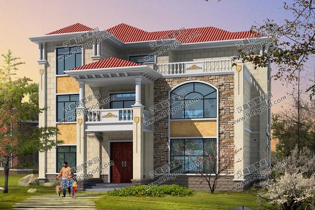 非常經(jīng)典的三層別墅設(shè)計(jì)圖紙，美觀大氣，看一眼都想蓋！