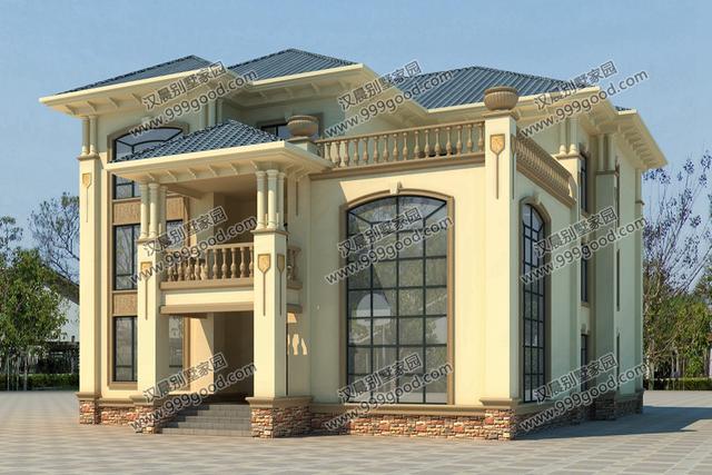 非常經(jīng)典的三層別墅設(shè)計(jì)圖紙，美觀大氣，看一眼都想蓋！