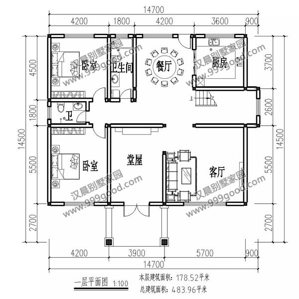 非常經(jīng)典的三層別墅設(shè)計(jì)圖紙，美觀大氣，看一眼都想蓋！