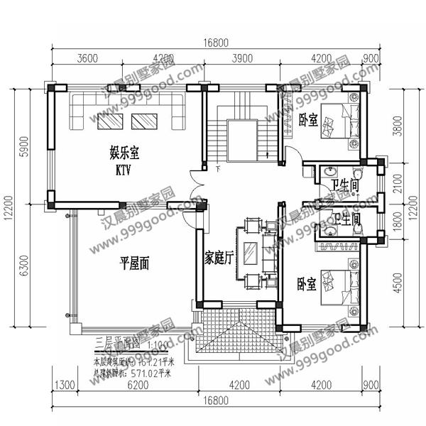 非常經(jīng)典的三層別墅設(shè)計(jì)圖紙，美觀大氣，看一眼都想蓋！