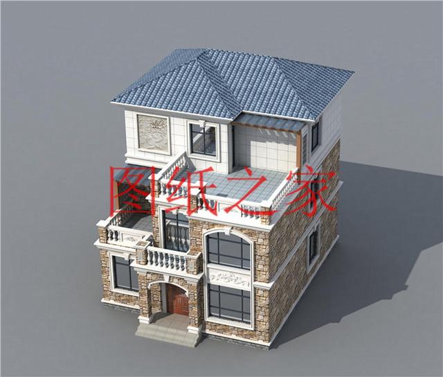 3套10X12米的三層別墅，7個(gè)臥室還帶露臺(tái)，美觀又實(shí)用！
