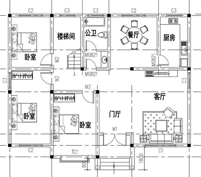 155平米的二層別墅，造價還不到30萬，簡單大氣、經(jīng)濟實惠！