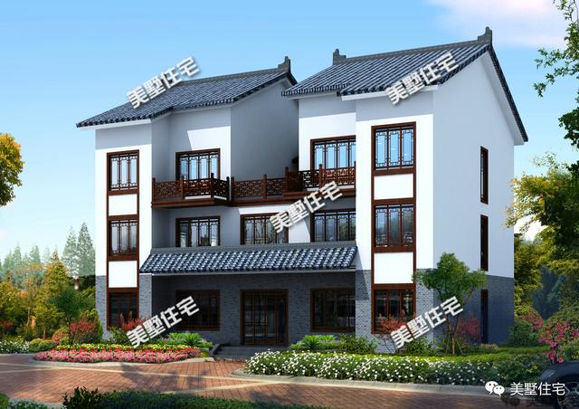 30款中式風格別墅效果圖，一二三層都有，像世外桃源一樣漂亮