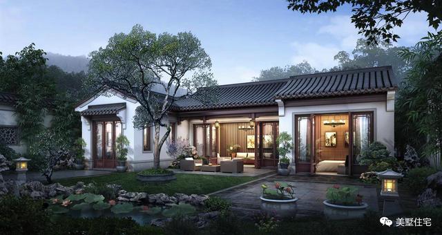 30款中式風格別墅效果圖，一二三層都有，像世外桃源一樣漂亮