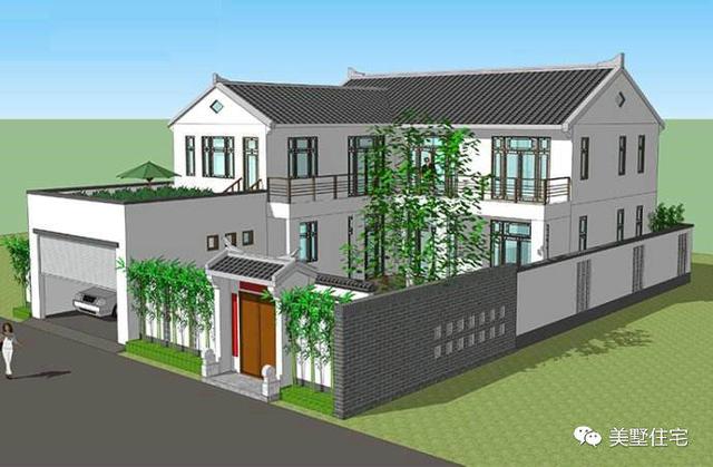 30款中式風格別墅效果圖，一二三層都有，像世外桃源一樣漂亮