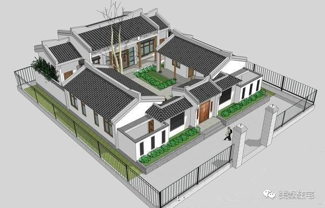 30款中式風格別墅效果圖，一二三層都有，像世外桃源一樣漂亮