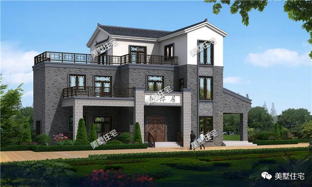 30款中式風格別墅效果圖，一二三層都有，像世外桃源一樣漂亮