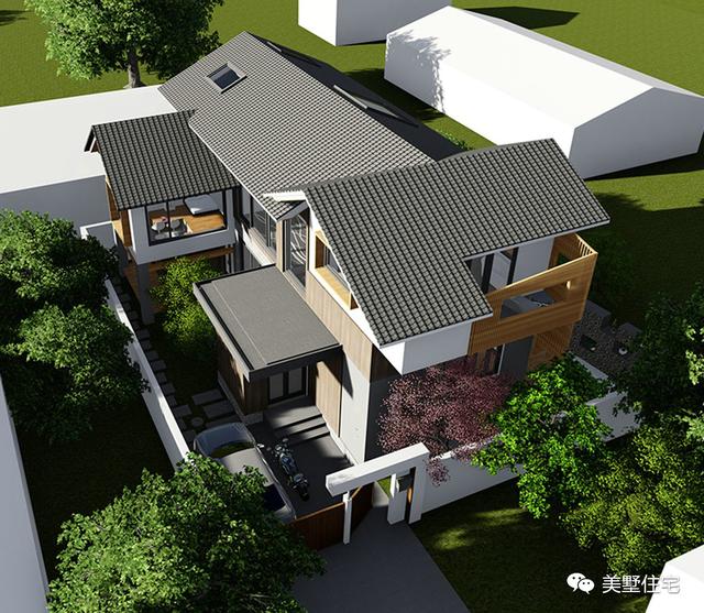 30款中式風格別墅效果圖，一二三層都有，像世外桃源一樣漂亮