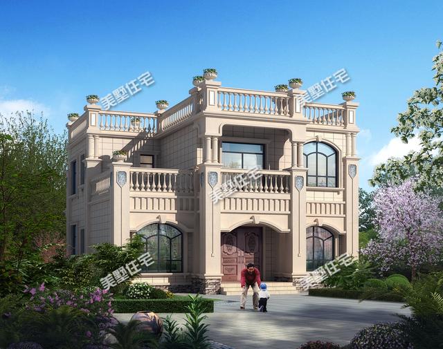 農(nóng)村自建二層小別墅，帶豪華露臺(tái)20多萬就能建成，精致又漂亮！