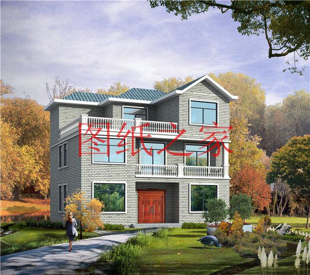 12x10米歐式三層別墅，生活和娛樂(lè)兼顧，非常簡(jiǎn)潔實(shí)用！