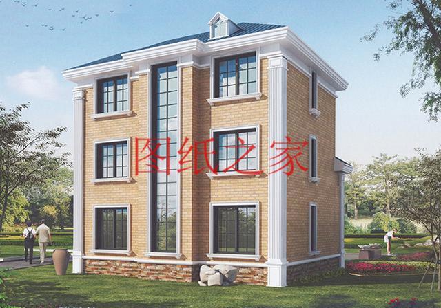 12x10米歐式三層別墅，生活和娛樂(lè)兼顧，非常簡(jiǎn)潔實(shí)用！