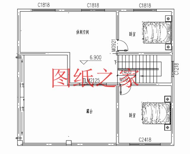 12x10米歐式三層別墅，生活和娛樂(lè)兼顧，非常簡(jiǎn)潔實(shí)用！
