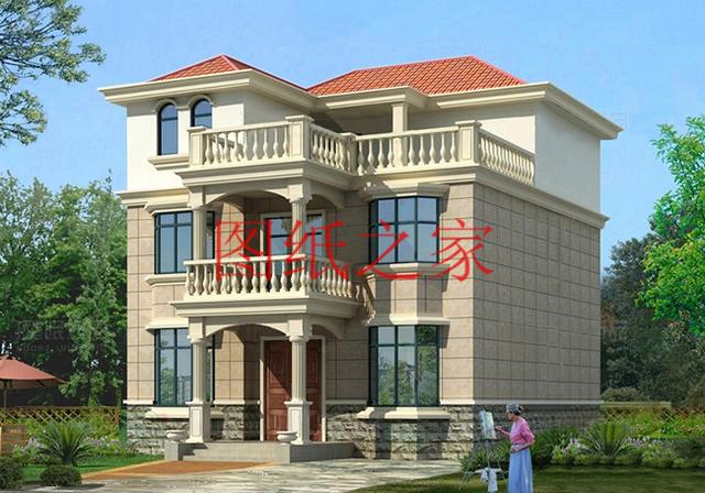 12x10米歐式三層別墅，生活和娛樂(lè)兼顧，非常簡(jiǎn)潔實(shí)用！