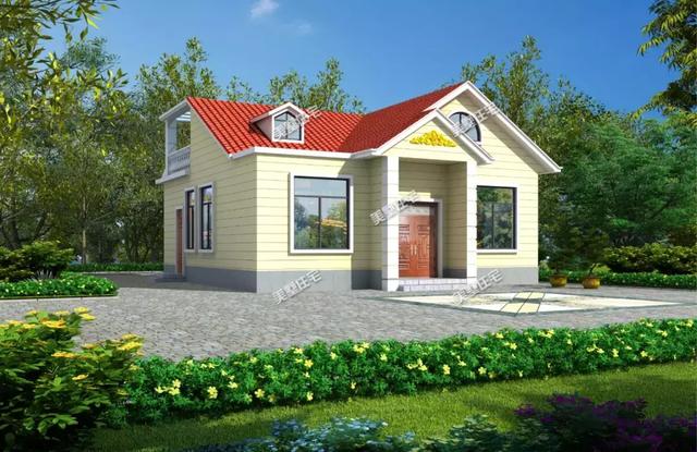 性價比超高的一層半小別墅設(shè)計(jì)圖，17萬就能建好，5間臥室大露臺