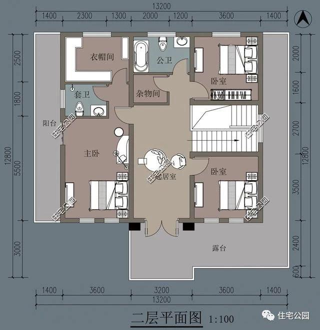 13X12米二層小別墅，浪漫優(yōu)雅，回家蓋房就選這套設(shè)計