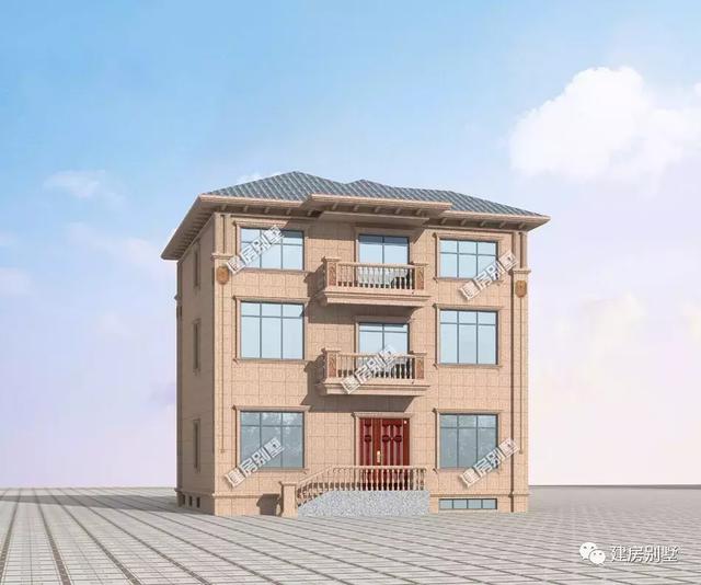 一棟建在浙江農(nóng)村的三層豪宅別墅，帶地下室和大窗采光，妥妥的地標(biāo)性建筑