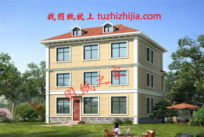 農村自建小別墅三層設計圖，造價只要30多萬，經濟又實用！