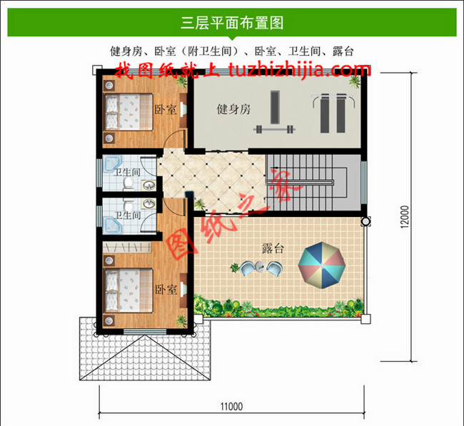 農村自建小別墅三層設計圖，造價只要30多萬，經濟又實用！