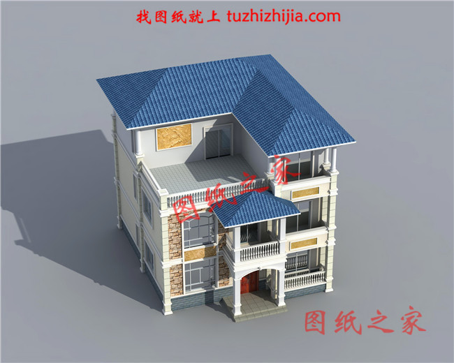 農村自建小別墅三層設計圖，造價只要30多萬，經濟又實用！