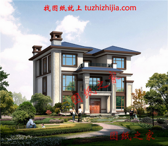 農村自建小別墅三層設計圖，造價只要30多萬，經濟又實用！