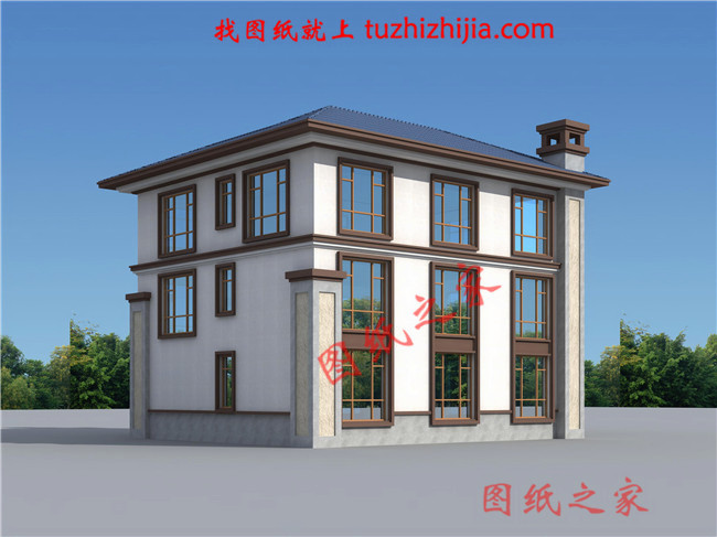 農村自建小別墅三層設計圖，造價只要30多萬，經濟又實用！