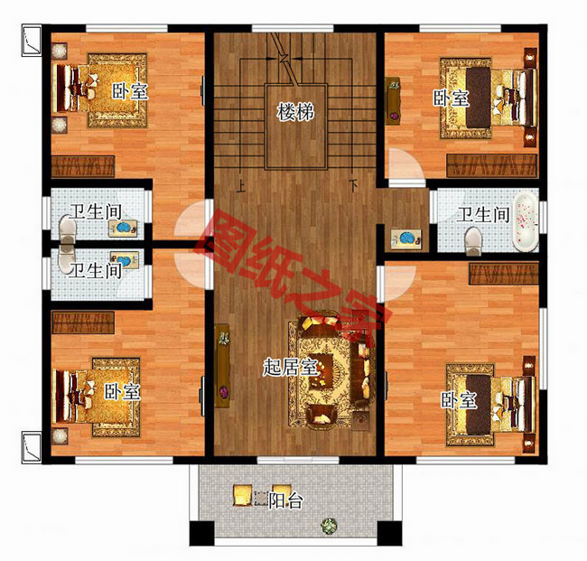 農村自建小別墅三層設計圖，造價只要30多萬，經濟又實用！