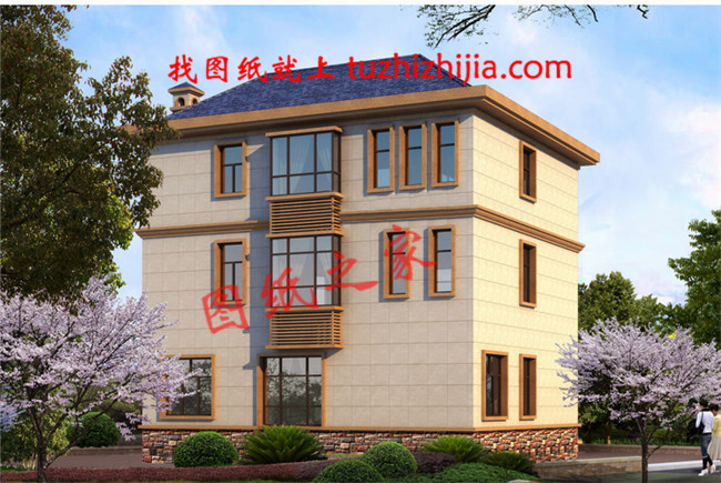 農村自建小別墅三層設計圖，造價只要30多萬，經濟又實用！