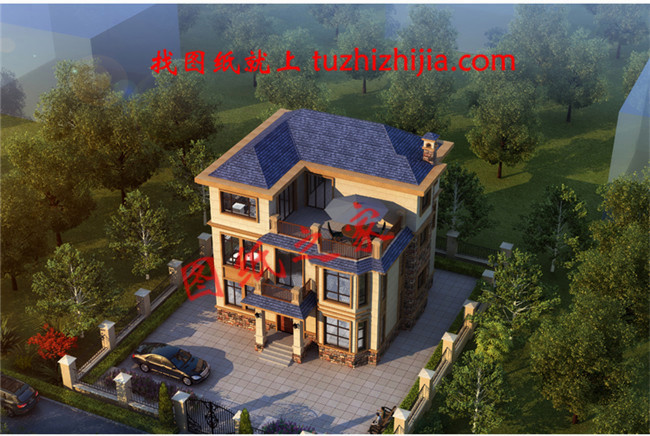 農村自建小別墅三層設計圖，造價只要30多萬，經濟又實用！