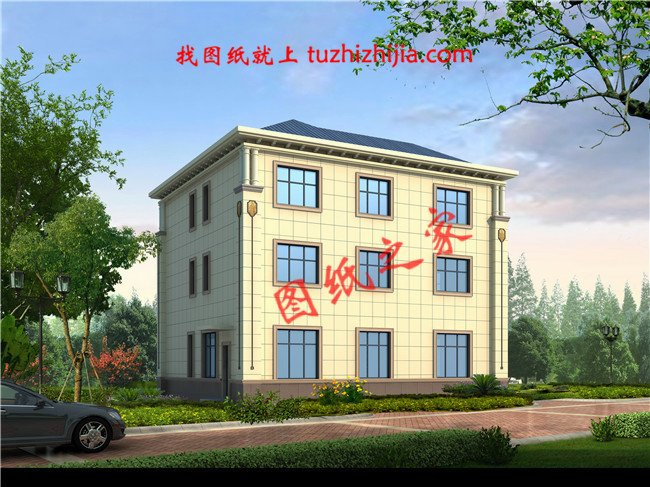 農村自建小別墅三層設計圖，造價只要30多萬，經濟又實用！