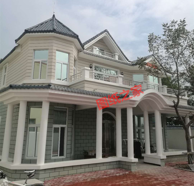 農(nóng)村二層半樓房設(shè)計(jì)圖及效果圖，歐式風(fēng)格