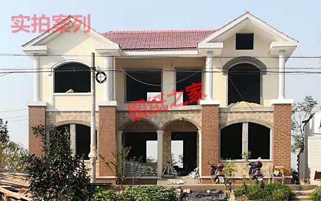 帶車庫(kù)二層別墅設(shè)計(jì)圖及效果圖，帶車庫(kù)的農(nóng)村二層樓房推薦