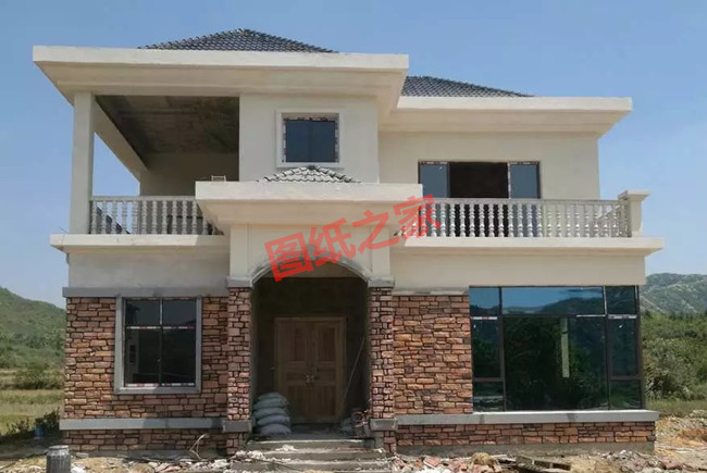 新農(nóng)村二層自建房設(shè)計圖帶外觀圖片，自建戶型大全