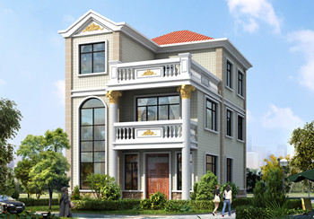 新農(nóng)村小開間三層樓房設計圖，占地100平米左右