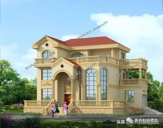 這5套實(shí)用型三層自建房設(shè)計(jì)，土豪有的你全有，不比那些百萬豪宅差