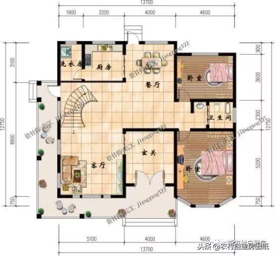 這5套實(shí)用型三層自建房設(shè)計(jì)，土豪有的你全有，不比那些百萬豪宅差