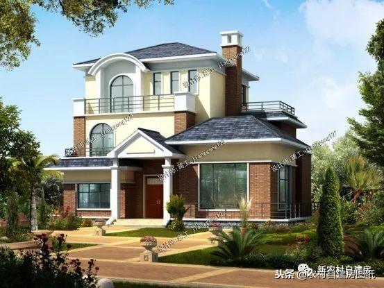 這5套實(shí)用型三層自建房設(shè)計(jì)，土豪有的你全有，不比那些百萬豪宅差