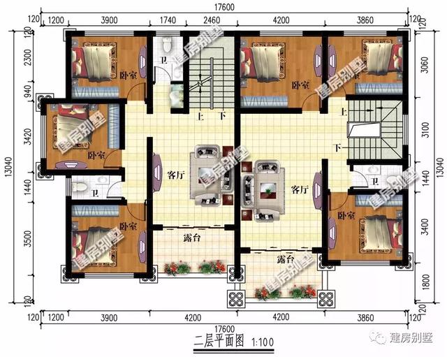 兩套三層雙拼別墅，第一棟內(nèi)有乾坤，第二款大氣的雙拼戶型