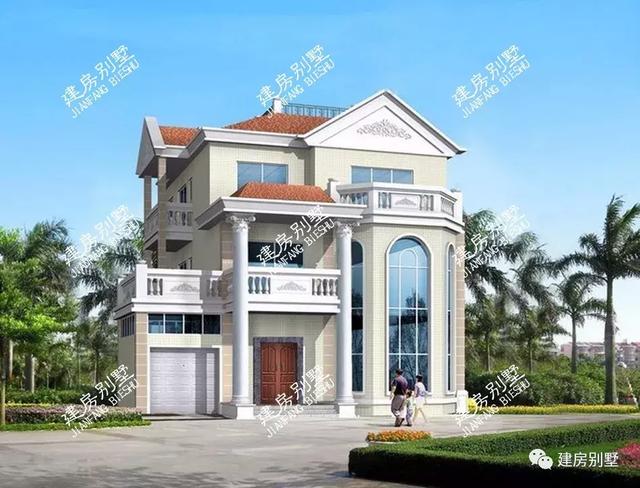 帶車庫的農(nóng)村三層自建房設(shè)計(jì)，第一個套幾乎每個村都有