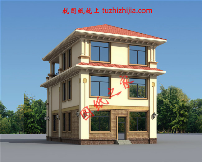 農(nóng)村120方三層自建房子圖，簡單耐看、經(jīng)典實用，再過20年也不落伍！