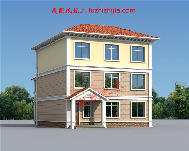 農(nóng)村120方三層自建房子圖，簡單耐看、經(jīng)典實用，再過20年也不落伍！