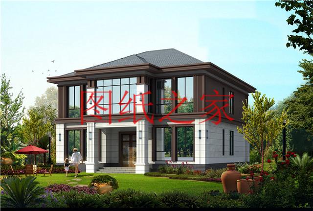 2套13X15米的田園風(fēng)二層別墅，自然質(zhì)樸的戶型專為農(nóng)村生活設(shè)計(jì)！