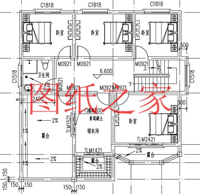 11X12米的三層別墅，多臥室還帶大露臺(tái)，溫馨又宜居！