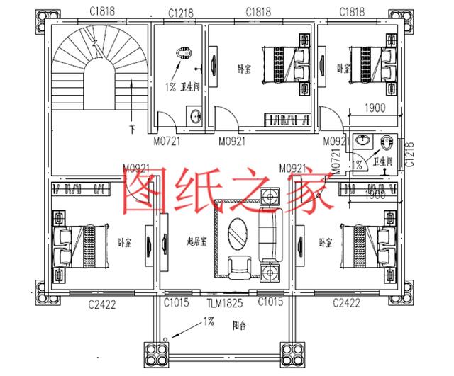 160平米三層別墅，14X13米戶型方正實用，農(nóng)村自建房的首選！