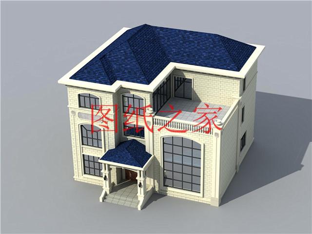 160平米三層別墅，14X13米戶型方正實用，農(nóng)村自建房的首選！