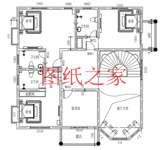160平米三層別墅，14X13米戶型方正實用，農(nóng)村自建房的首選！