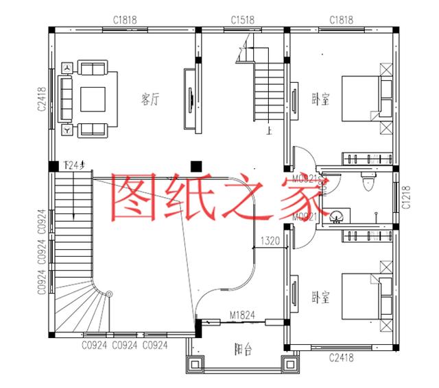 160平米三層別墅，14X13米戶型方正實用，農(nóng)村自建房的首選！