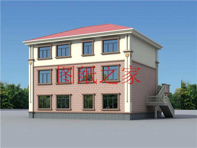 160平米三層別墅，14X13米戶型方正實用，農(nóng)村自建房的首選！