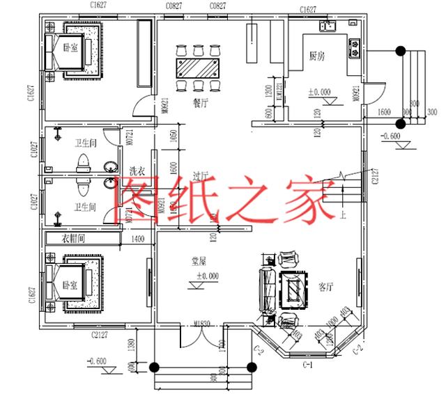 160平米三層別墅，14X13米戶型方正實用，農(nóng)村自建房的首選！