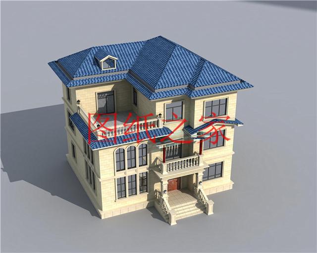 160平米三層別墅，14X13米戶型方正實用，農(nóng)村自建房的首選！